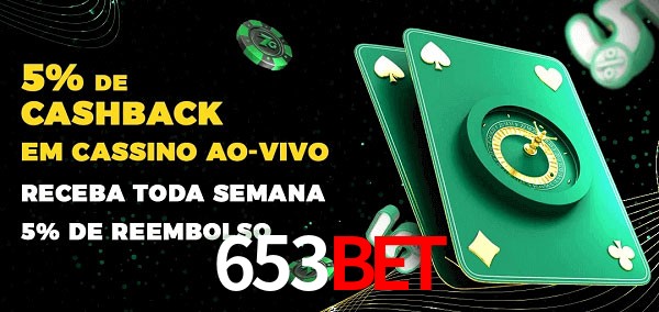 Promoções do cassino ao Vivo 653bet